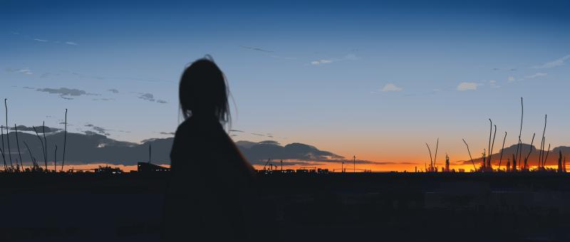 Abstract purple artwork